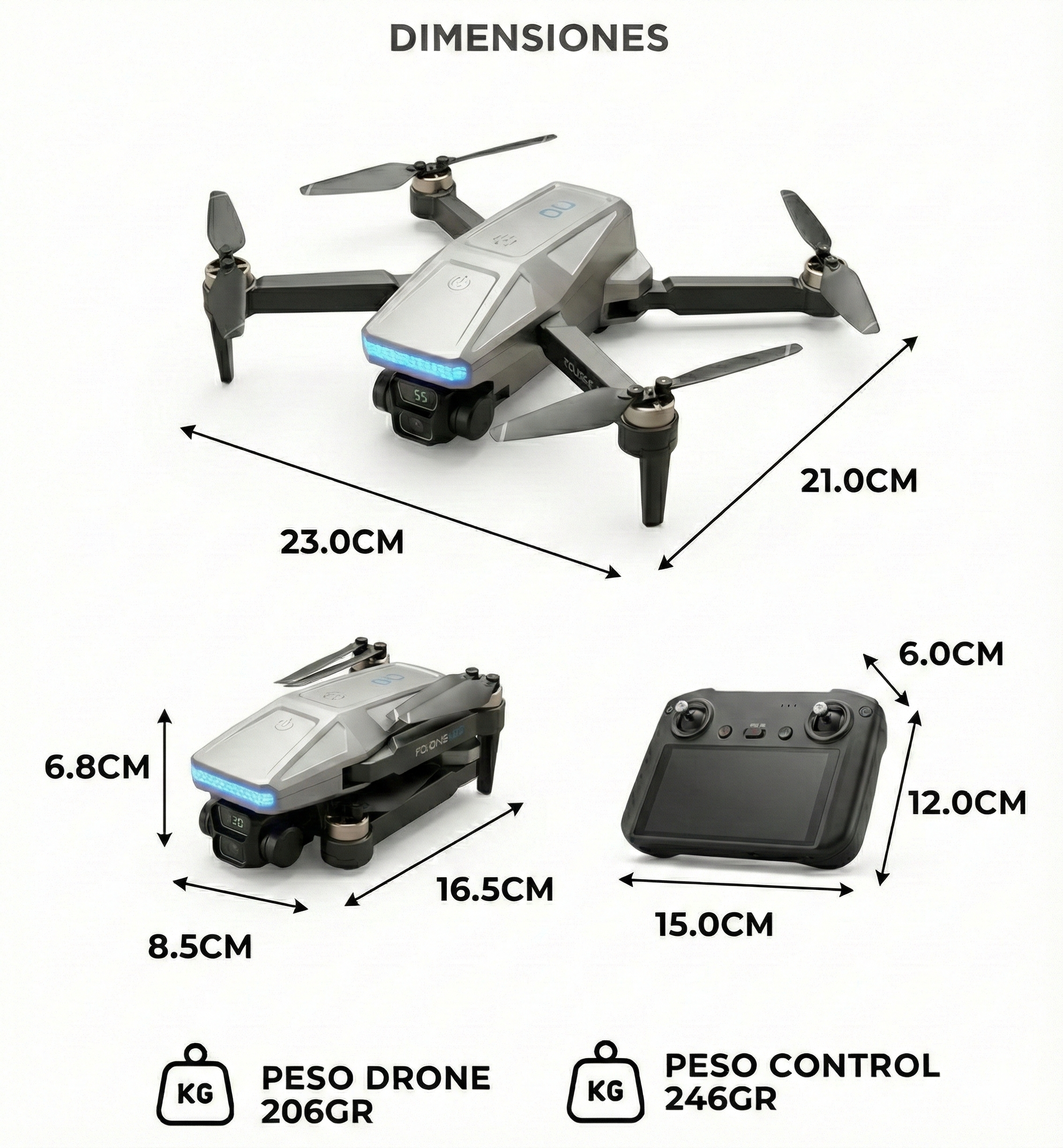 "SKY-LIBRE PRO" 𝘿𝙧𝙤𝙣𝙚 𝙋𝙡𝙚𝙜𝙖𝙗𝙡𝙚 (Semi-Profesional)